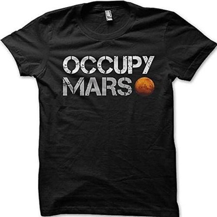 Occupy Mars As Worn By Elon Musk T-shirt med printed 9076 - vuxen, 3xl