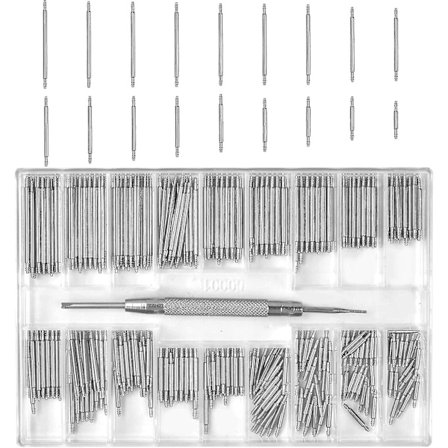 360 Stykke Ur Fjederstænger, 8-25mm Rustfrit Stål Ur Pins Fjeder