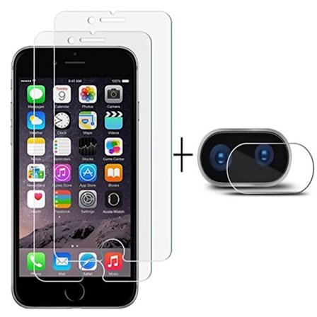 iPhone 8 Plus Skärmskydd + Kameralinsskydd HD 0,3mm