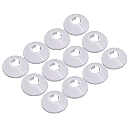 12 st Cache Tuyau, Cache Tuyau Plomberie Collier Radiateur, Manchon Radiat