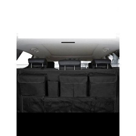 Multi-Pocket Bil Koffert Arrangör Hängande Rygg Säte Förvaring Väska med 10 fickor Vattentät Oxford Kläd Universell Förvaring Ficka