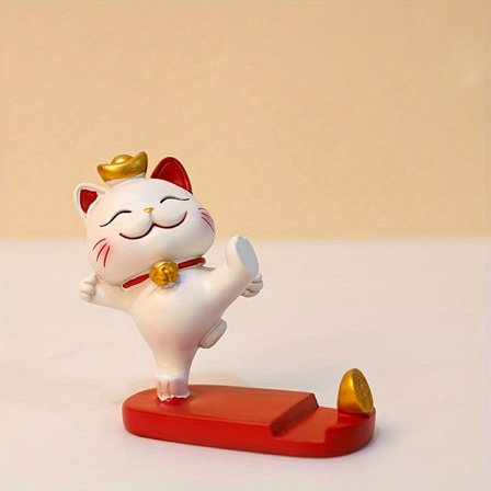 [Söt katthållare] Söt tecknad katt 1 st mobiltelefon surfplatta hållare - kontorsskrivbordsdekoration lämplig för mobiltelefoner och surfplattor