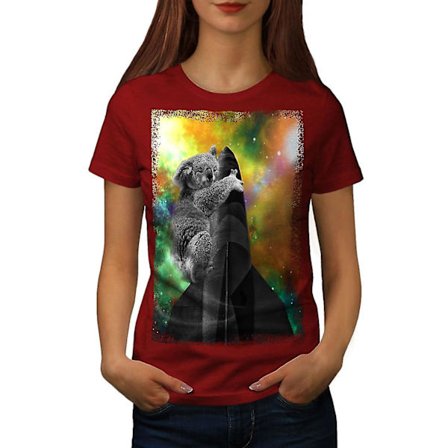 Koala rymdskepp T-shirt för kvinnor