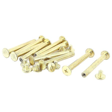 Albumskrapbok 5mmx40mm Metall Kobberbelegg Chicago Skruepost