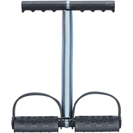 Dragende elastisk reb spænding mave fjeder materiale eksp ben træner mave trimmer bodybuilding rimentor til fitness yoga træning (sort)