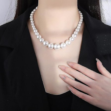 Dame Perlekjede Perlekjede Enkelt Håndlaget Strand Perlekjede Dame Perlekjede