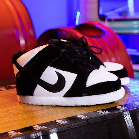 Vinter-spoof aj kjegle kokosnøtt bomulls tøfler morsomme innendørs par hjemme plysj sko varme internettkjendis store bomullssko