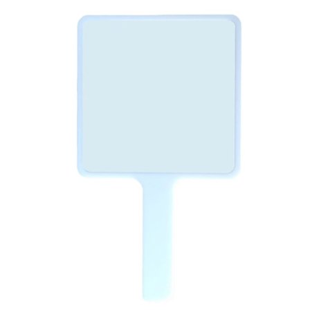 Håndspejl Salon Barber Hårstyling Håndholdt Spejl Med Håndtag (firkantet)