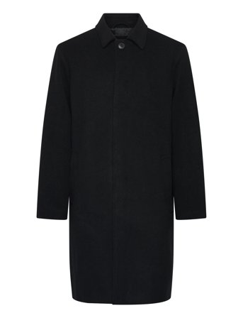 Jack & Jones Jornorrebro Wool Blend Mac Coat - Black - S