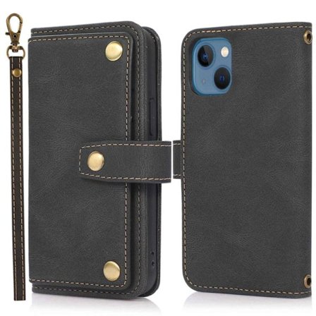 iPhone 14 Plus Plånboksfodral Flip - Svart