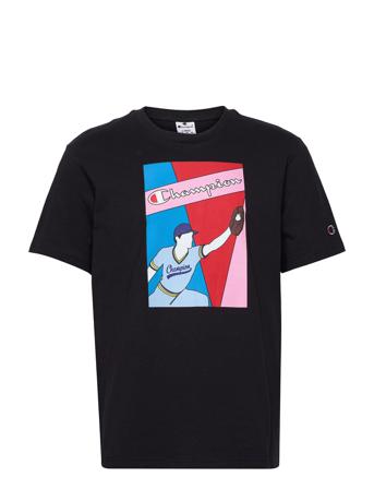 Crewneck T-Shirt Black Champion Rochester