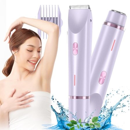 2026 Ny 3-i-1 barbermaskin for kvinner, barbermaskin, ansikt, vanntett, epilator, armhuler, ben, bikinilinje, damebarbermaskiner Bikini-lilla