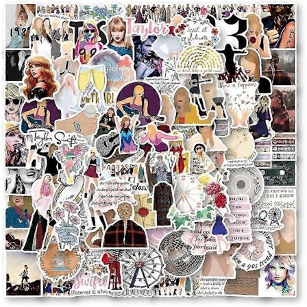 Taylor Stickers Swift Decals Merch, Vandtæt Vinyl Decal til Laptop, Musik Sticker til Vandflaske, Sanger Sticker til Bilkofanger