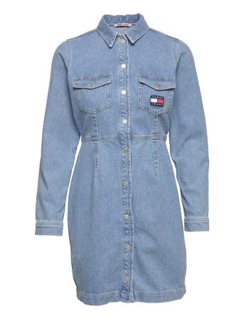 Slim Denim Dress Ce813 Kort Klänning Blå Tommy Jeans
