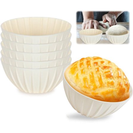 Hævekurv, Brødhævekurv, Silikone Brødhævekurv, Foldbar Gær Hævekurv, Varmebestandig, Let at Rengøre, Hjemmebager