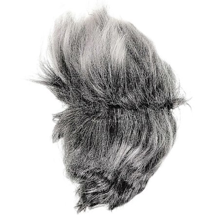 Gråvit Kort Peruk Lockig Knuthårfrisyr Scenföreställning Party Kul Halloween Kostymrekvisita 1 st