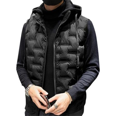 Durbale casual med avtagbar huva, snygg vaddrock army green xxxl
