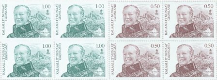 Grønland - Dagligmærker - Postfrisk sæt 4-blokke