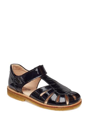 Sandals - Flat - Closed Toe - Shoes Summer Shoes Sandals Svart ANGULUS