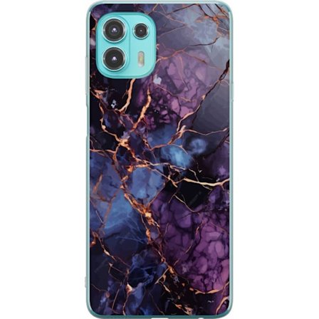 Kompatibelt Mobilskal till Motorola Motorola Edge 20 Lite Marmor Blå Lila