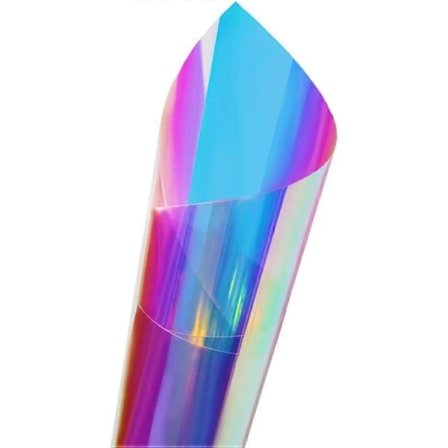 Holografisk Kamæleon Iridescent Vinduesfilm Selvklæbende Dekorativt Glas Klistermærke til Håndværk DIY Julefrokost Dekoration