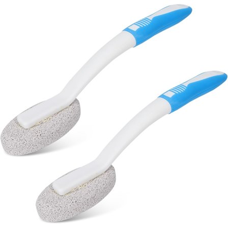 Pumice for toalettrenhold, flekkfjerner for hardt vann, rengjøringsbørster for bad, toalettpumis med håndtak for toaletter, badekar