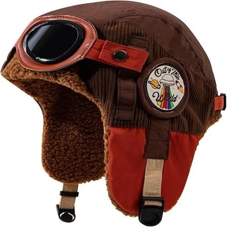 Vinter Trapper Hat Pilot Hue med Briller Øreklapper Russisk Soldaterhat til Mænd Kvinder Koldt Vejr Skihjelm, 02