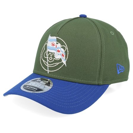 New Era - Verde adjustable Gorra - Chicago Cubs City Feature M-Crown Green/Royal A-frame Adjustable @ Hatstore