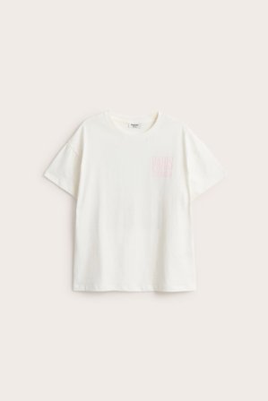 Kappahl | T-shirt med tryck | Offwhite