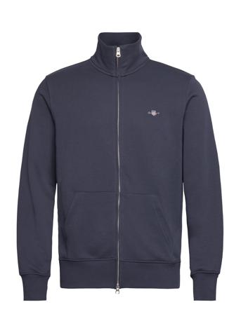 Reg Shield Full Zip Sweat Tops Sweatshirts & Hoodies Sweatshirts Blue GANT