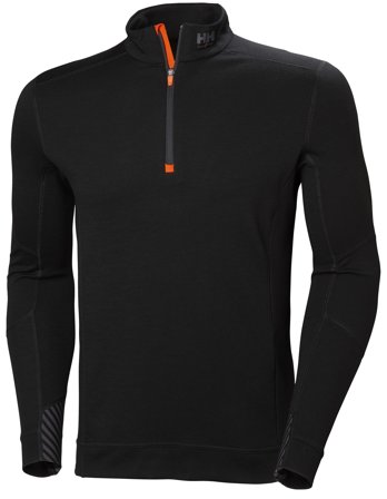 Helly Hansen Workwear Lifa Merino 75107-990 Underställströja svart Svart, Kläder