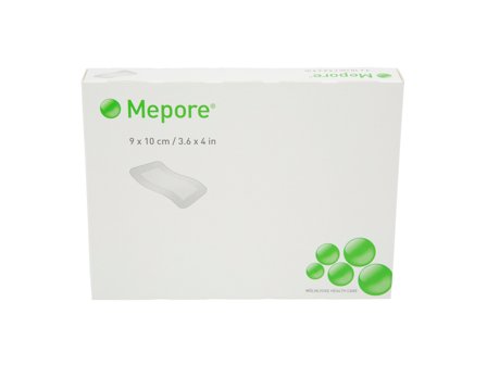 Mepore Mepore Selvheftende kompress, Steril, 9 cm x 10 cm, 5 stk.