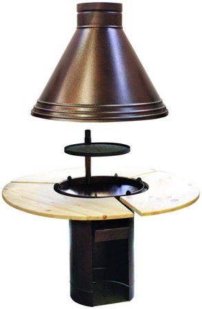 Palmako 102789 Grill med bord, för grillkåtan Eva, Uterum