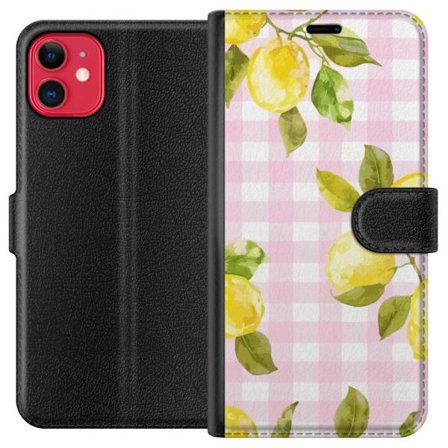 Kompatibelt Plånboksfodral till Apple Apple iPhone 11 Citron rosa rutigt