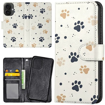 iPhone 16 - Plånboksfodral/Skal Paws