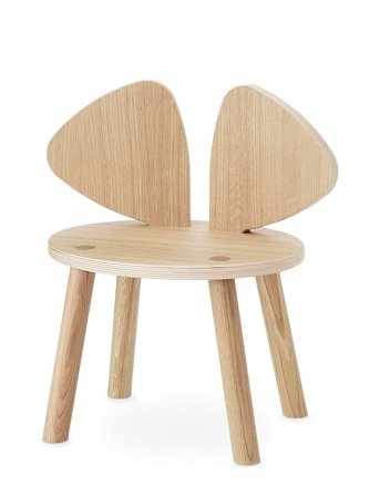 Nofred Mouse Børnestol - Beige - 42.5X28X46CM