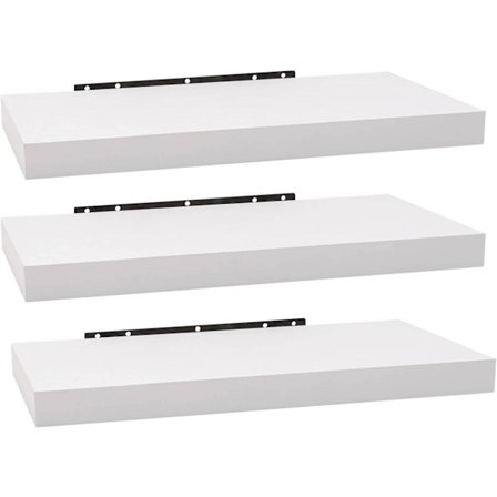 Rootz Flytande vägghylla - Dekorativa vägghyllor - Fritt flytande vägghyllor - MDF trä - 40cm x 22,9cm x 3,8cm