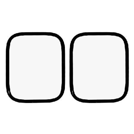 Apple Watch Series 8 / 7 45mm Heltäckande Skärmskydd 2-pack