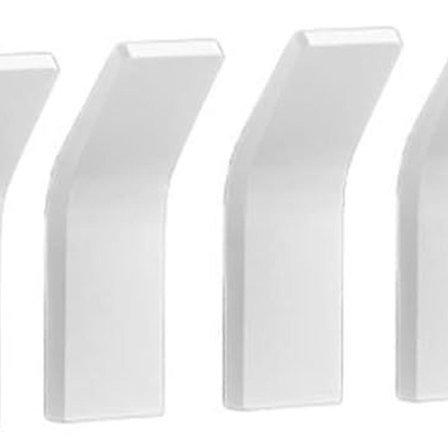 Pakke med 6 selvklæbende kroge Dobbelte håndklædekroge Badeværelse Aluminium Rustfri og vandtæt