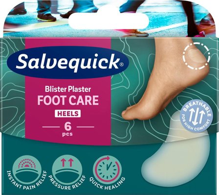 Salvequick Plåster FC Skavsår Medium 6/fp - Lyreco - Skyddsutrustning > Första Hjälpen > Plåster