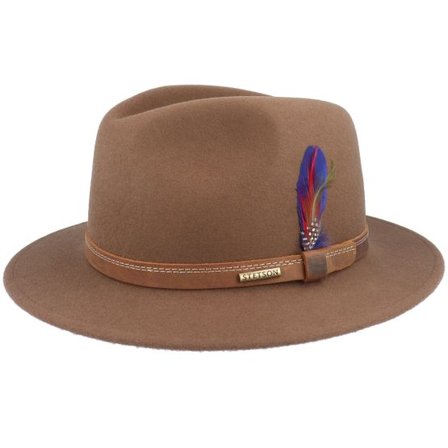 Stetson - Brun traveler Hatt - Woolfelt Brown Traveller @ Hatstore