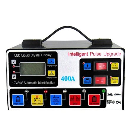 LED-näyttö auton akun lataus 12V/24V 220W pulssikorjaus EU-pistoke