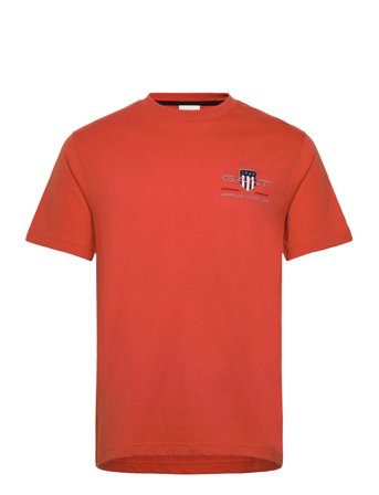 Reg Archive Shield Emb Ss T-Shirt Orange GANT