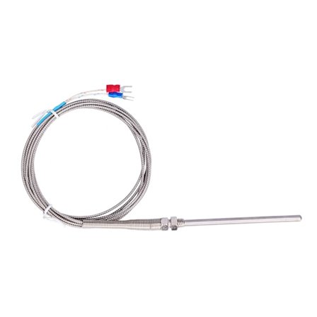 K Type Temp Termoelement Temperatursensor Termisk Sonde Rustfrit Stål 0~600°C WRNT‐187Almindelig Type 5 Meter