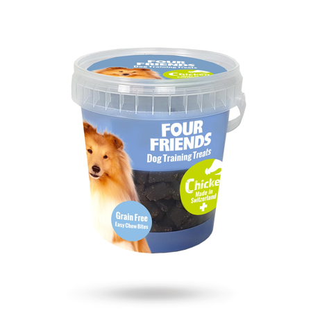 Fourfriends Training Treats Chicken 400g - Matskåler, Hundegobiter & Tyggeben til hund & katt på Doggie.no