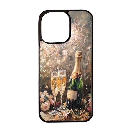 Gott Nytt År Oljemålning iPhone 13 Mini Mobiltelefon Skal