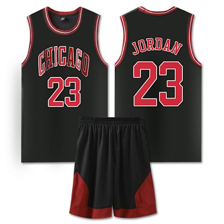 NBA Basketball Uniform CHI Black Suit-No. 23 Jordan
