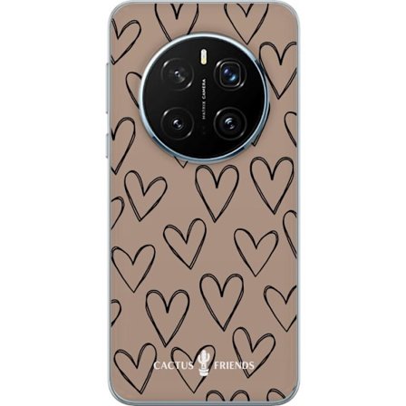 Kompatibelt Mobildeksel til Honor Honor Magic7 Pro Cactus and Friends - Earthy Sketch Hearts