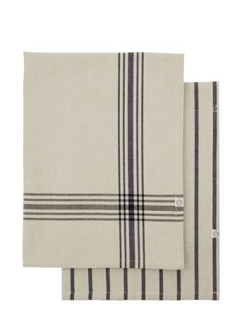 Kjøkkenhåndkle, Chef, Svart Home Textiles Kitchen Textiles Kitchen Towels Multi/mønstret House Doctor
