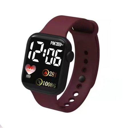 LED elektronisk ur Digital ur RØD_ma